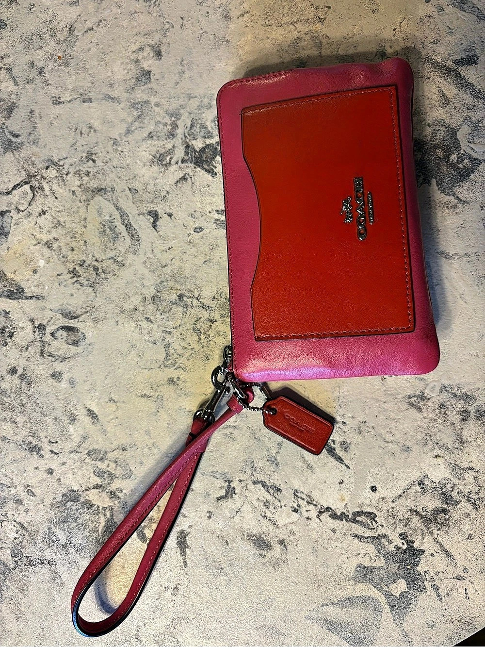 Coach Wristlet in Pink & Red